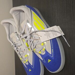Adidas F50 Freestyle Messi Indoor SoccerGrey Blue Volt MENS 7.5 IE0972 NWT